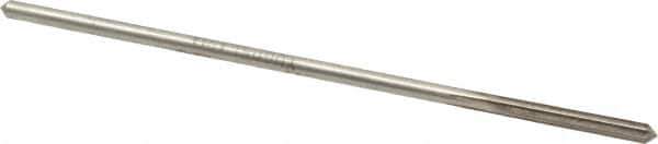 Interstate - 7/64" High Speed Steel 4 Flute Chucking Reamer - Straight Flute, 0.103" Straight Shank, 7/8" Flute Length, 3-1/2" OAL - Eagle Tool & Supply