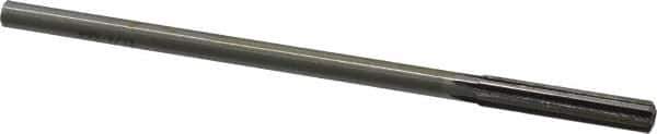 Interstate - 9/32" High Speed Steel Chucking Reamer - Straight Flute, 1/4" Straight Shank, 1-1/2" Flute Length, 6" OAL - Eagle Tool & Supply