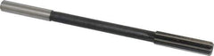 Interstate - 33/64" High Speed Steel Chucking Reamer - Straight Flute, 0.4355" Straight Shank, 2" Flute Length, 8" OAL - Eagle Tool & Supply