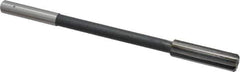 Interstate - 9/16" High Speed Steel Chucking Reamer - Straight Flute, 0.4355" Straight Shank, 2" Flute Length, 8" OAL - Eagle Tool & Supply