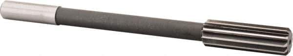 Interstate - 53/64" High Speed Steel Chucking Reamer - Straight Flute, 5/8" Straight Shank, 2-1/2" Flute Length, 9-1/2" OAL - Eagle Tool & Supply