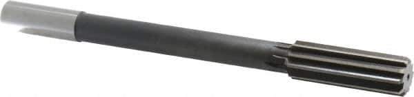 Interstate - 57/64" High Speed Steel Chucking Reamer - Straight Flute, 3/4" Straight Shank, 2-5/8" Flute Length, 10" OAL - Eagle Tool & Supply