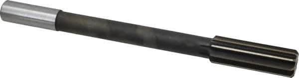 Interstate - 59/64" High Speed Steel Chucking Reamer - Straight Flute, 3/4" Straight Shank, 2-5/8" Flute Length, 10" OAL - Eagle Tool & Supply