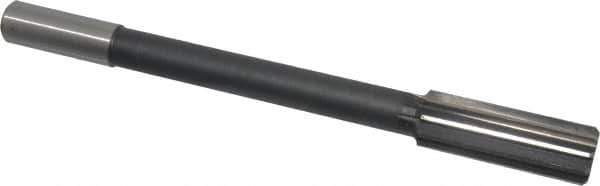 Interstate - 61/64" High Speed Steel Chucking Reamer - Straight Flute, 3/4" Straight Shank, 2-5/8" Flute Length, 10" OAL - Eagle Tool & Supply