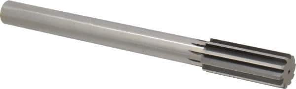 Interstate - 1-1/8" High Speed Steel Chucking Reamer - Straight Flute, 7/8" Straight Shank, 2-7/8" Flute Length, 11" OAL - Eagle Tool & Supply