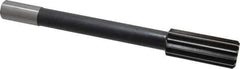 Interstate - 1-3/8" High Speed Steel Chucking Reamer - Straight Flute, 1" Straight Shank, 3-1/4" Flute Length, 12" OAL - Eagle Tool & Supply