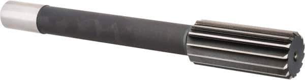 Interstate - 1-3/4" High Speed Steel Chucking Reamer - Straight Flute, 1-1/4" Straight Shank, 4" Flute Length, 13-1/2" OAL - Eagle Tool & Supply