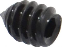 Value Collection - #6-32 UNC, 3/16" OAL, Cone Point Set Screw - Grade 8 Alloy Steel, 1/16" Key - Eagle Tool & Supply