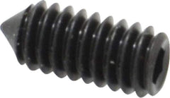 Value Collection - #8-32 UNC, 3/8" OAL, Cone Point Set Screw - Grade 8 Alloy Steel, 5/64" Key - Eagle Tool & Supply