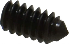 Value Collection - #10-24 UNC, 3/8" OAL, Cone Point Set Screw - Grade 8 Alloy Steel, 3/32" Key - Eagle Tool & Supply
