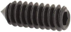 Value Collection - #10-24 UNC, 1/2" OAL, Cone Point Set Screw - Grade 8 Alloy Steel, 3/32" Key - Eagle Tool & Supply
