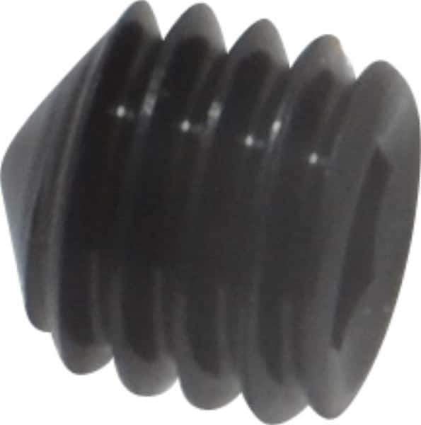 Value Collection - #10-32 UNF, 3/16" OAL, Cone Point Set Screw - Grade 8 Alloy Steel, 3/32" Key - Eagle Tool & Supply