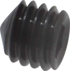 Value Collection - #10-32 UNF, 3/16" OAL, Cone Point Set Screw - Grade 8 Alloy Steel, 3/32" Key - Eagle Tool & Supply