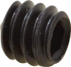 Value Collection - 1/4-20 UNC, 1/4" OAL, Cone Point Set Screw - Grade 8 Alloy Steel, 1/8" Key - Eagle Tool & Supply