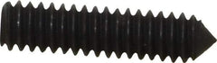 Value Collection - 1/4-20 UNC, 1" OAL, Cone Point Set Screw - Grade 8 Alloy Steel, 1/8" Key - Eagle Tool & Supply