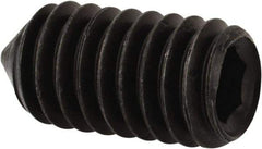 Value Collection - 5/16-18 UNC, 5/8" OAL, Cone Point Set Screw - Grade 8 Alloy Steel, 5/32" Key - Eagle Tool & Supply