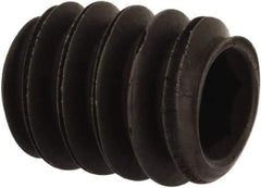 Value Collection - #10-24 UNC, 1/4" OAL, Oval Point Set Screw - Grade 8 Alloy Steel, 3/32" Key - Eagle Tool & Supply