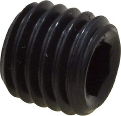 Value Collection - 1/4-28 UNF, 1/4" OAL, Oval Point Set Screw - Grade 8 Alloy Steel, 1/8" Key - Eagle Tool & Supply