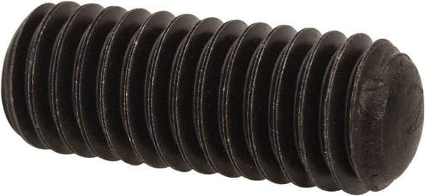 Value Collection - 3/8-16 UNC, 1" OAL, Oval Point Set Screw - Grade 8 Alloy Steel, 3/16" Key - Eagle Tool & Supply