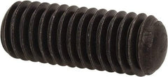 Value Collection - 3/8-16 UNC, 1" OAL, Oval Point Set Screw - Grade 8 Alloy Steel, 3/16" Key - Eagle Tool & Supply