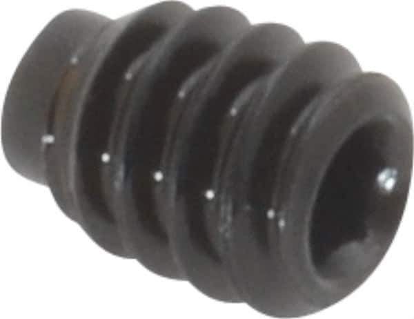 Value Collection - #6-32 UNC, 3/16" OAL, Half Dog Point Set Screw - Grade 8 Alloy Steel, 1/16" Key - Eagle Tool & Supply