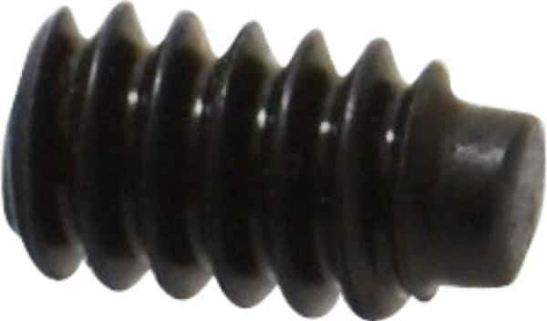 Value Collection - #6-32 UNC, 1/4" OAL, Half Dog Point Set Screw - Grade 8 Alloy Steel, 1/16" Key - Eagle Tool & Supply