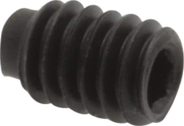 Value Collection - #8-32 UNC, 1/4" OAL, Half Dog Point Set Screw - Grade 8 Alloy Steel, 5/64" Key - Eagle Tool & Supply