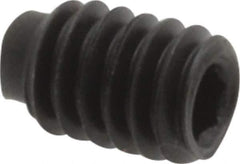 Value Collection - #8-32 UNC, 1/4" OAL, Half Dog Point Set Screw - Grade 8 Alloy Steel, 5/64" Key - Eagle Tool & Supply