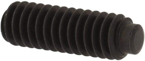 Value Collection - #8-32 UNC, 1/2" OAL, Half Dog Point Set Screw - Grade 8 Alloy Steel, 5/64" Key - Eagle Tool & Supply