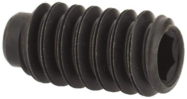 Value Collection - #10-24 UNC, 3/8" OAL, Half Dog Point Set Screw - Grade 8 Alloy Steel, 3/32" Key - Eagle Tool & Supply