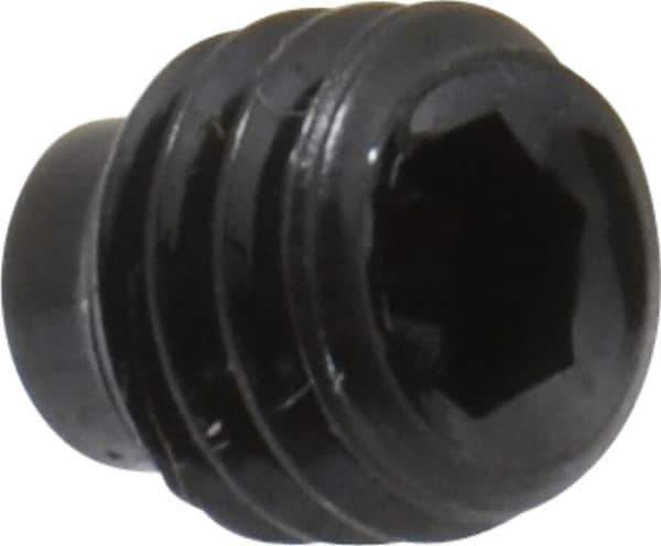 Value Collection - #10-32 UNF, 3/16" OAL, Half Dog Point Set Screw - Grade 8 Alloy Steel, 3/32" Key - Eagle Tool & Supply