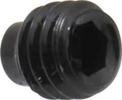 Value Collection - #10-32 UNF, 3/16" OAL, Half Dog Point Set Screw - Grade 8 Alloy Steel, 3/32" Key - Eagle Tool & Supply