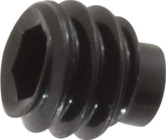 Value Collection - 1/4-20 UNC, 1/4" OAL, Half Dog Point Set Screw - Grade 8 Alloy Steel, 1/8" Key - Eagle Tool & Supply