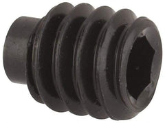 Value Collection - 1/4-20 UNC, 5/16" OAL, Half Dog Point Set Screw - Grade 8 Alloy Steel, 1/8" Key - Eagle Tool & Supply