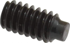 Value Collection - 1/4-20 UNC, 1/2" OAL, Half Dog Point Set Screw - Grade 8 Alloy Steel, 1/8" Key - Eagle Tool & Supply