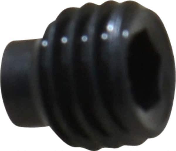 Value Collection - 1/4-28 UNF, 1/4" OAL, Half Dog Point Set Screw - Grade 8 Alloy Steel, 1/8" Key - Eagle Tool & Supply