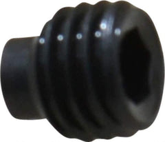 Value Collection - 1/4-28 UNF, 1/4" OAL, Half Dog Point Set Screw - Grade 8 Alloy Steel, 1/8" Key - Eagle Tool & Supply