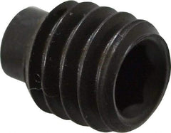 Value Collection - 5/16-18 UNC, 3/8" OAL, Half Dog Point Set Screw - Grade 8 Alloy Steel, 5/32" Key - Eagle Tool & Supply