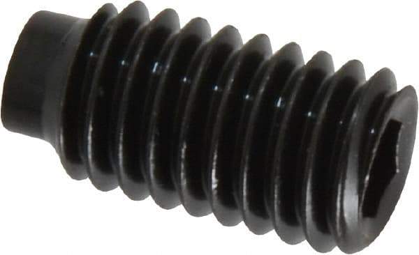 Value Collection - 3/8-16 UNC, 3/4" OAL, Half Dog Point Set Screw - Grade 8 Alloy Steel, 3/16" Key - Eagle Tool & Supply