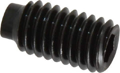 Value Collection - 3/8-16 UNC, 3/4" OAL, Half Dog Point Set Screw - Grade 8 Alloy Steel, 3/16" Key - Eagle Tool & Supply