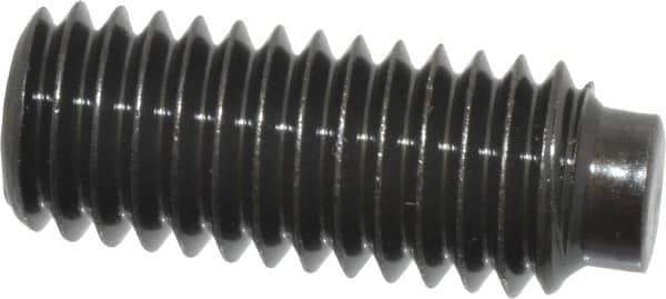 Value Collection - 3/8-16 UNC, 1" OAL, Half Dog Point Set Screw - Grade 8 Alloy Steel, 3/16" Key - Eagle Tool & Supply