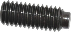 Value Collection - 3/8-16 UNC, 1" OAL, Half Dog Point Set Screw - Grade 8 Alloy Steel, 3/16" Key - Eagle Tool & Supply