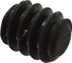 Value Collection - #4-40 UNC, 1/8" OAL, Flat Point Set Screw - Grade 8 Alloy Steel, 0.05" Key - Eagle Tool & Supply