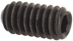 Value Collection - #5-40 UNC, 1/4" OAL, Flat Point Set Screw - Grade 8 Alloy Steel, 1/16" Key - Eagle Tool & Supply