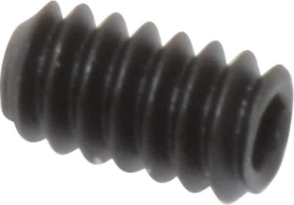 Value Collection - #6-32 UNC, 1/4" OAL, Flat Point Set Screw - Grade 8 Alloy Steel, 1/16" Key - Eagle Tool & Supply