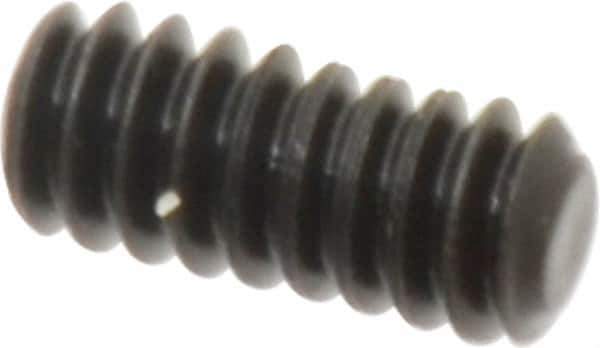 Value Collection - #6-32 UNC, 5/16" OAL, Flat Point Set Screw - Grade 8 Alloy Steel, 1/16" Key - Eagle Tool & Supply