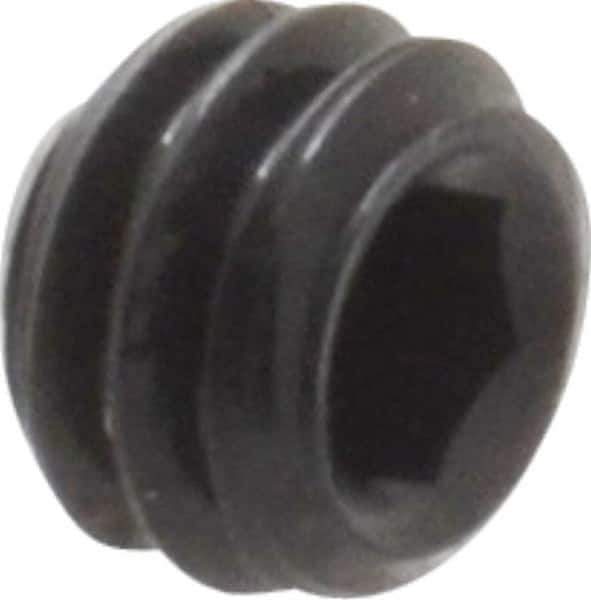 Value Collection - #8-32 UNC, 1/8" OAL, Flat Point Set Screw - Grade 8 Alloy Steel, 5/64" Key - Eagle Tool & Supply