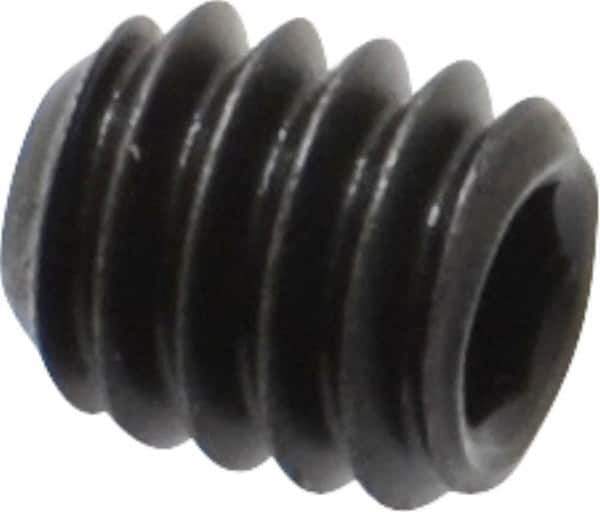 Value Collection - #8-32 UNC, 3/16" OAL, Flat Point Set Screw - Grade 8 Alloy Steel, 5/64" Key - Eagle Tool & Supply