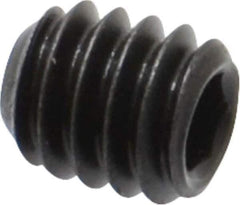 Value Collection - #8-32 UNC, 3/16" OAL, Flat Point Set Screw - Grade 8 Alloy Steel, 5/64" Key - Eagle Tool & Supply