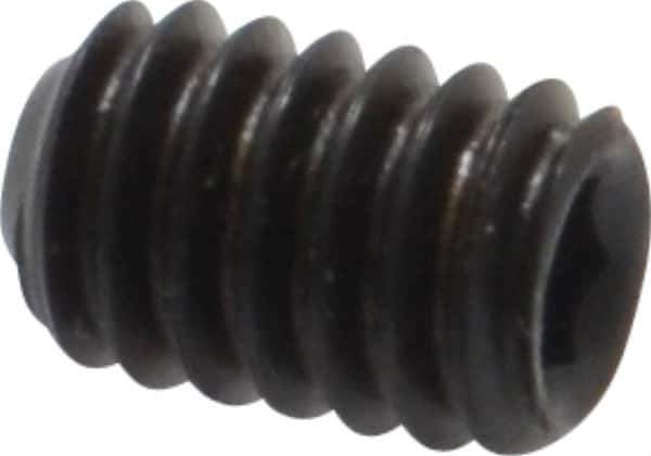 Value Collection - #8-32 UNC, 1/4" OAL, Flat Point Set Screw - Grade 8 Alloy Steel, 5/64" Key - Eagle Tool & Supply